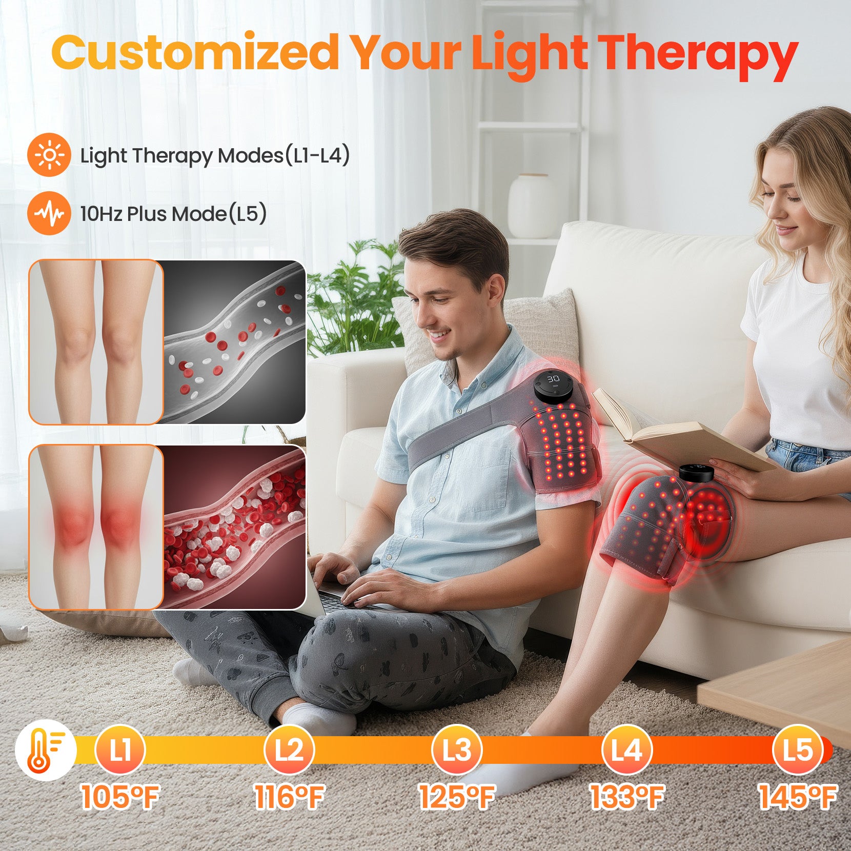 Red Light Therapy Knee Brace
