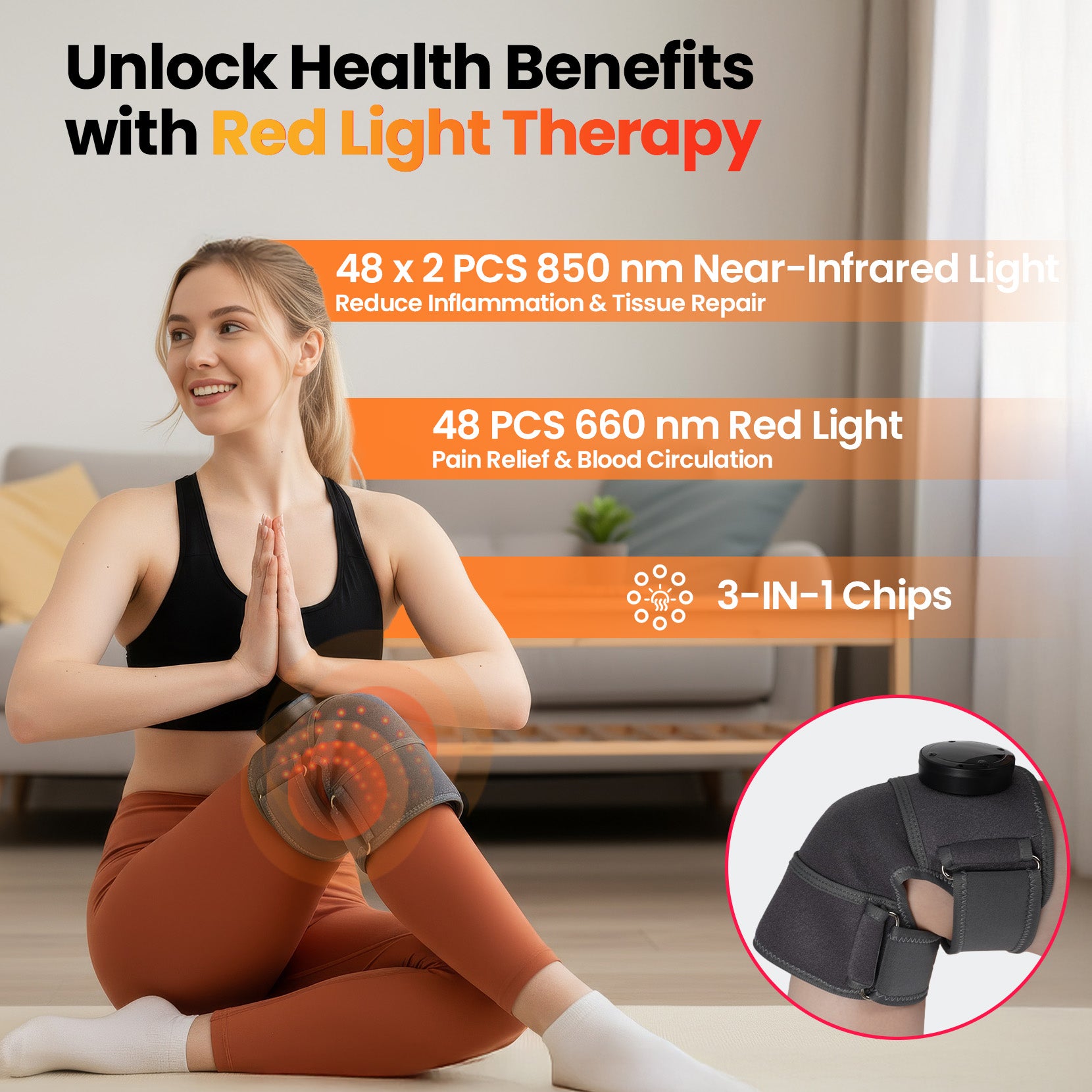 Red Light Therapy Knee Brace