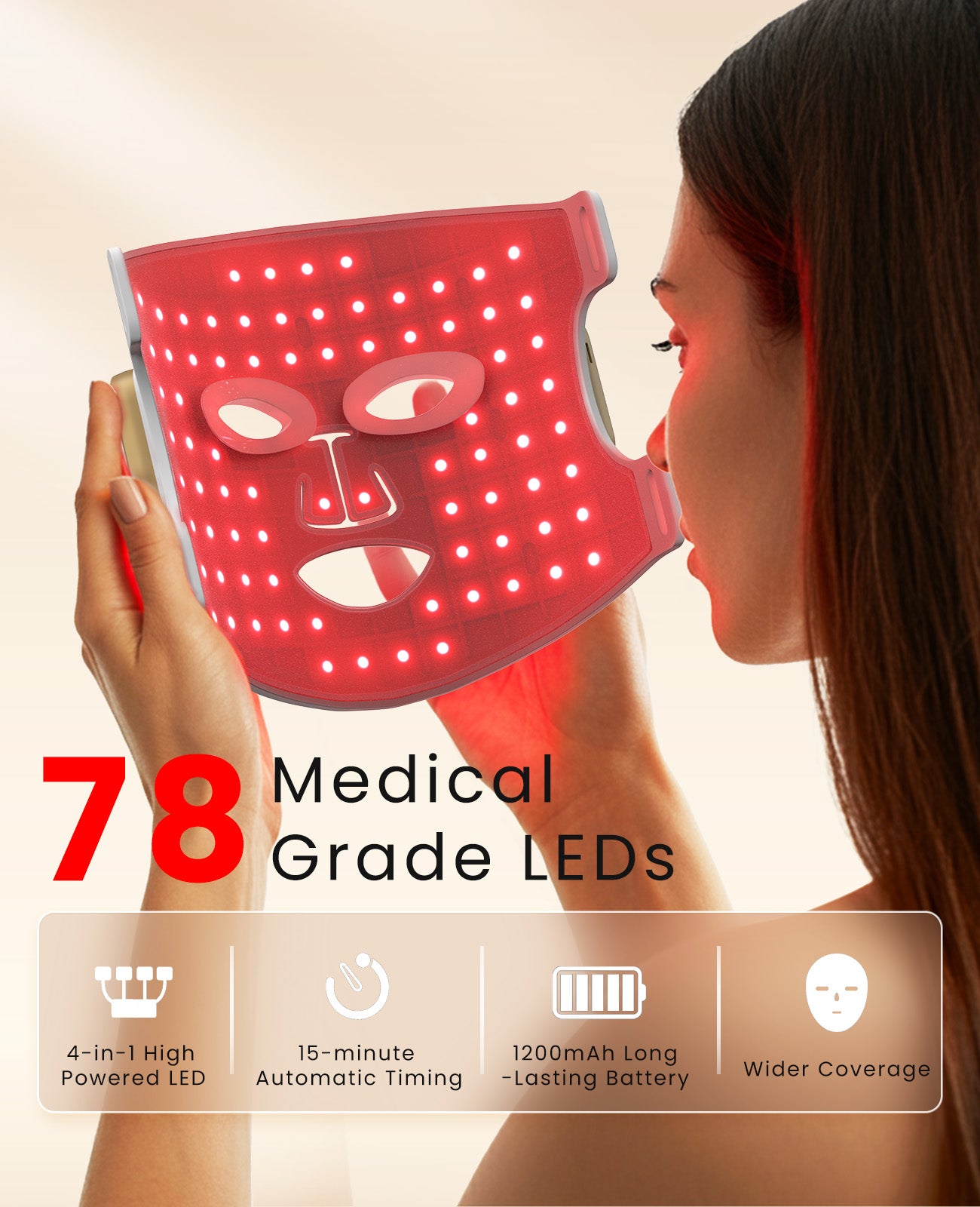 Red Light Therapy Mask for Face