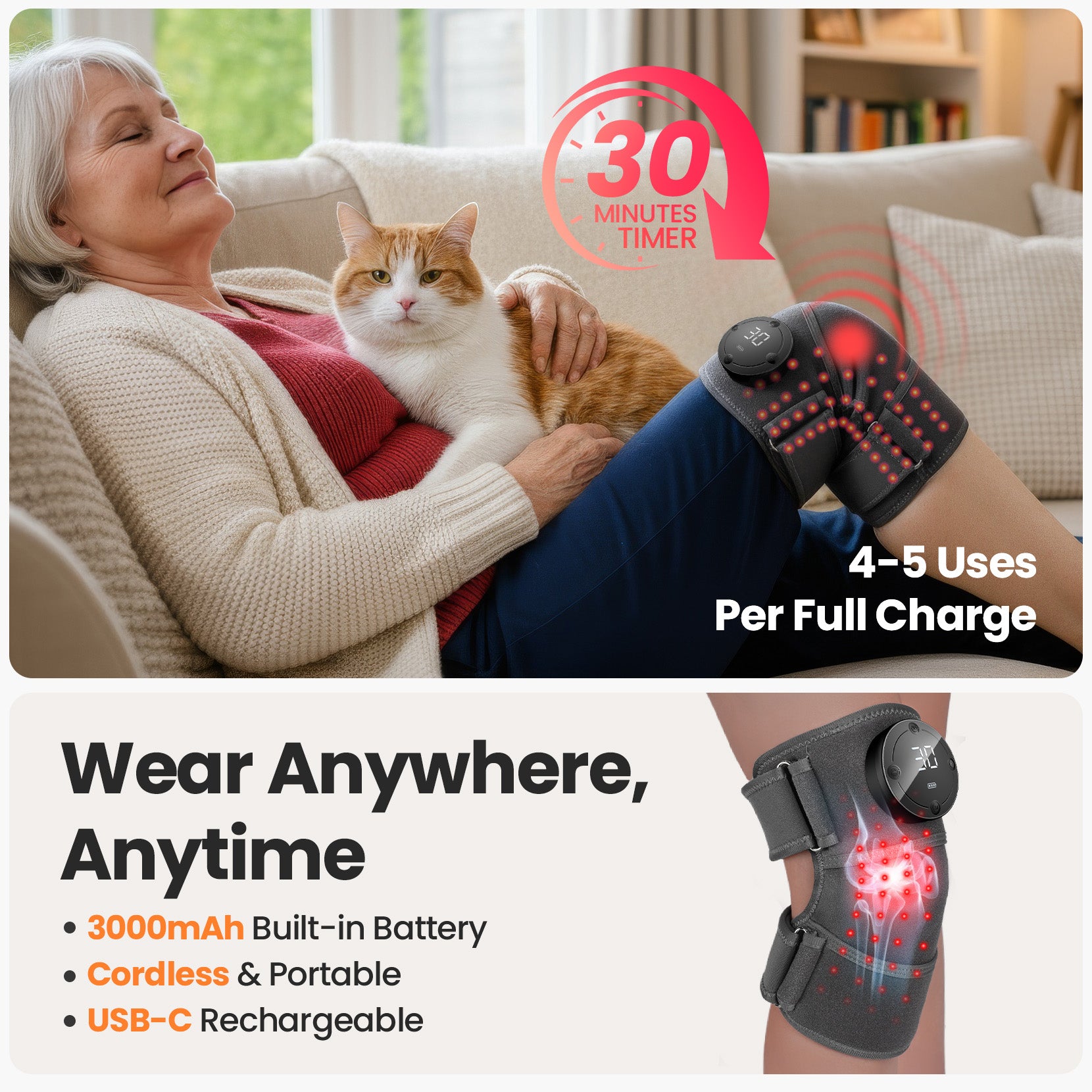 Red Light Therapy Knee Brace